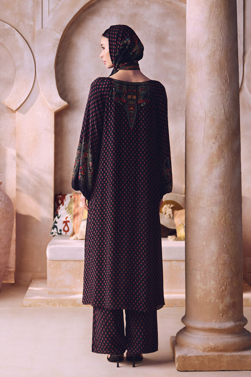 Alishba Kurta Set - Black, Black, image 2