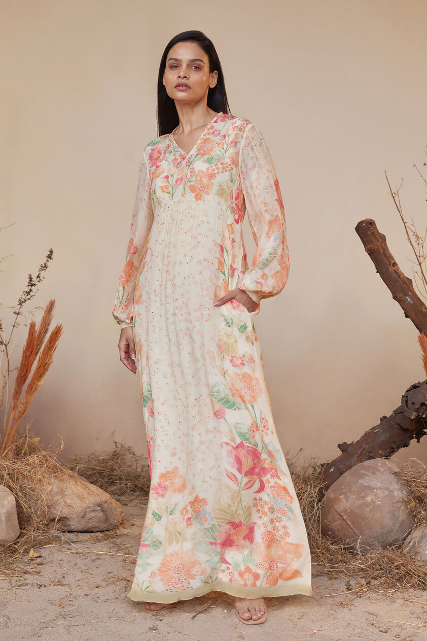 Alaya Kaftan - Cream, Cream, image 2