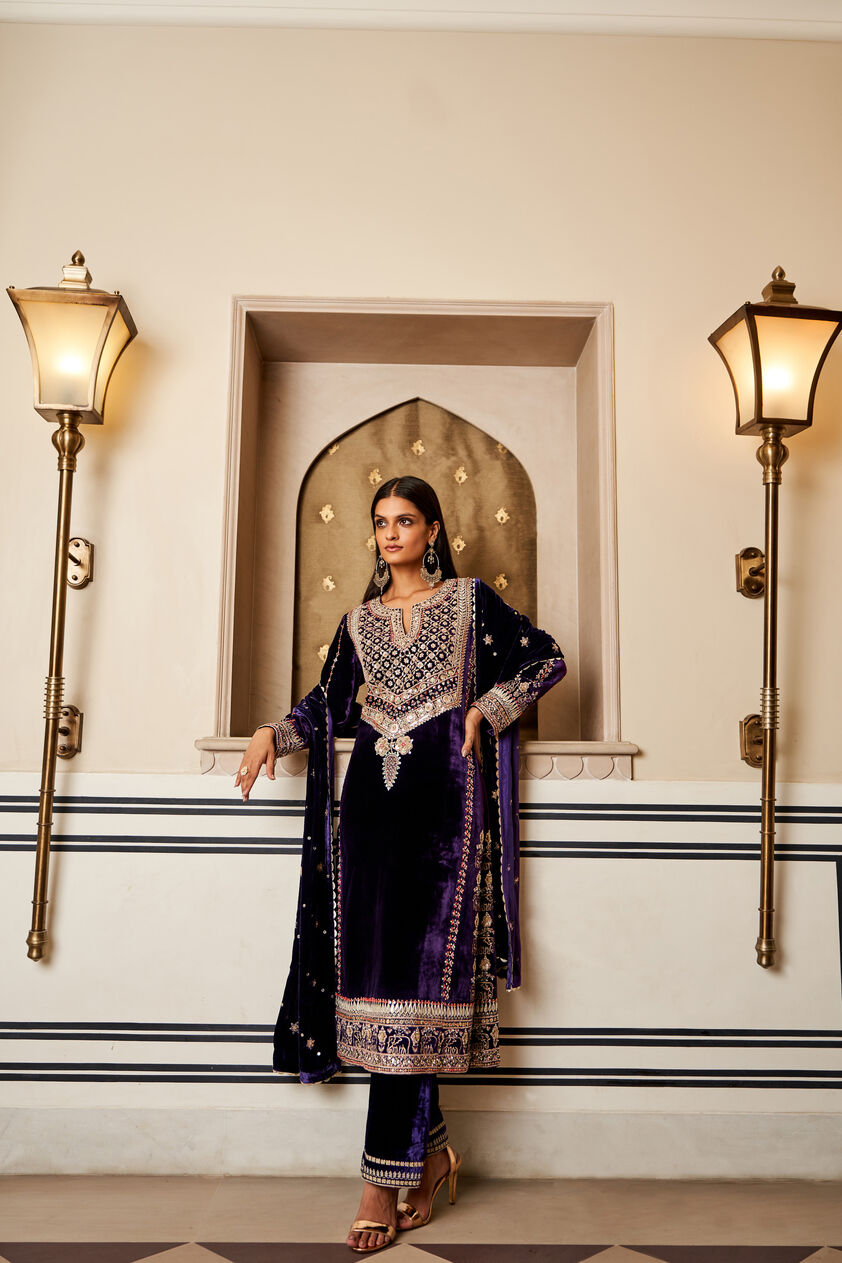 Taahira Suit Set - Violet, Violet, image 3
