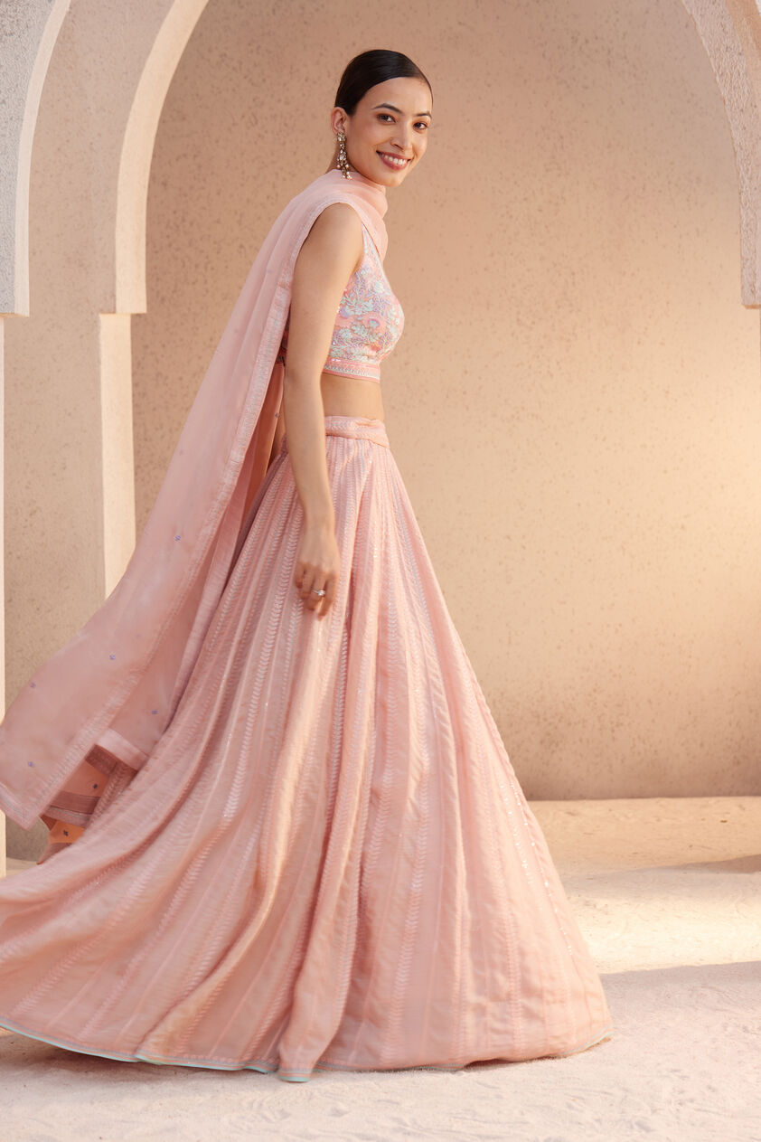 Harshini Lehenga Set - Blush, Blush, image 2