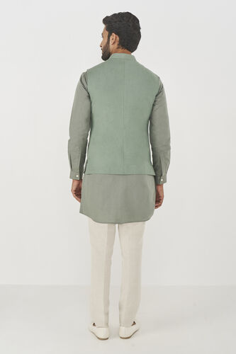 Divit Linen Nehru Jacket - Sage, Sage, image 3