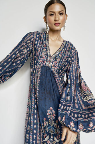 Eranthe Lyocell Kaftan - Blue, Blue, image 5