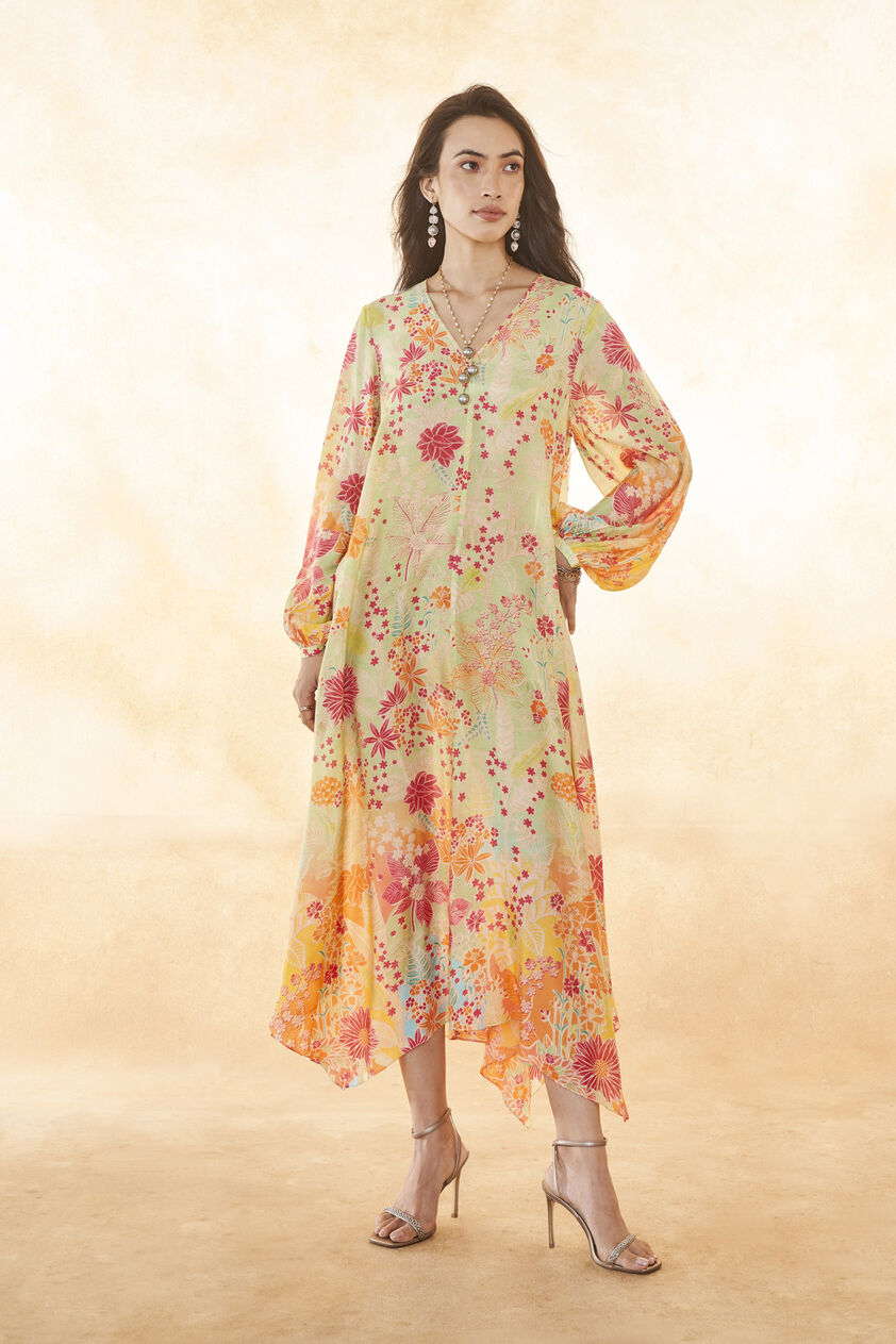 Juliette Tunic Dress - Lime, Lime, image 1