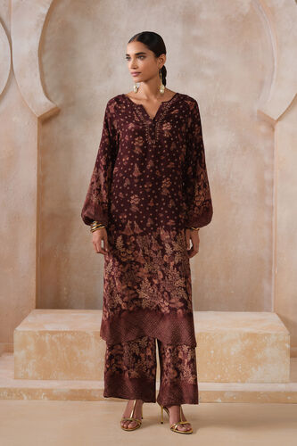 Amhara Kurta Set - Wine, Wine, image 1