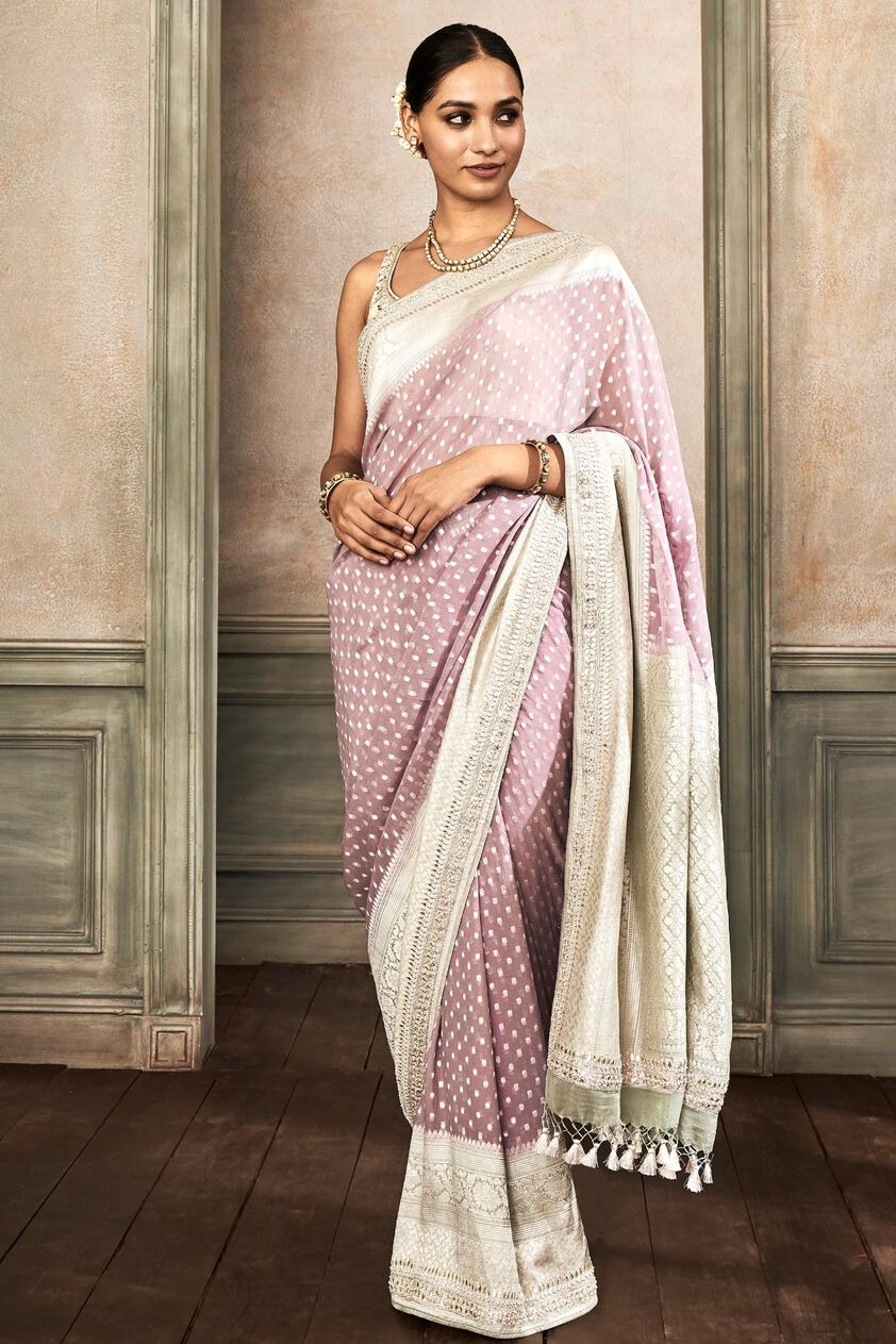 1 - Aahi Saree Set -  Blush , image 1
