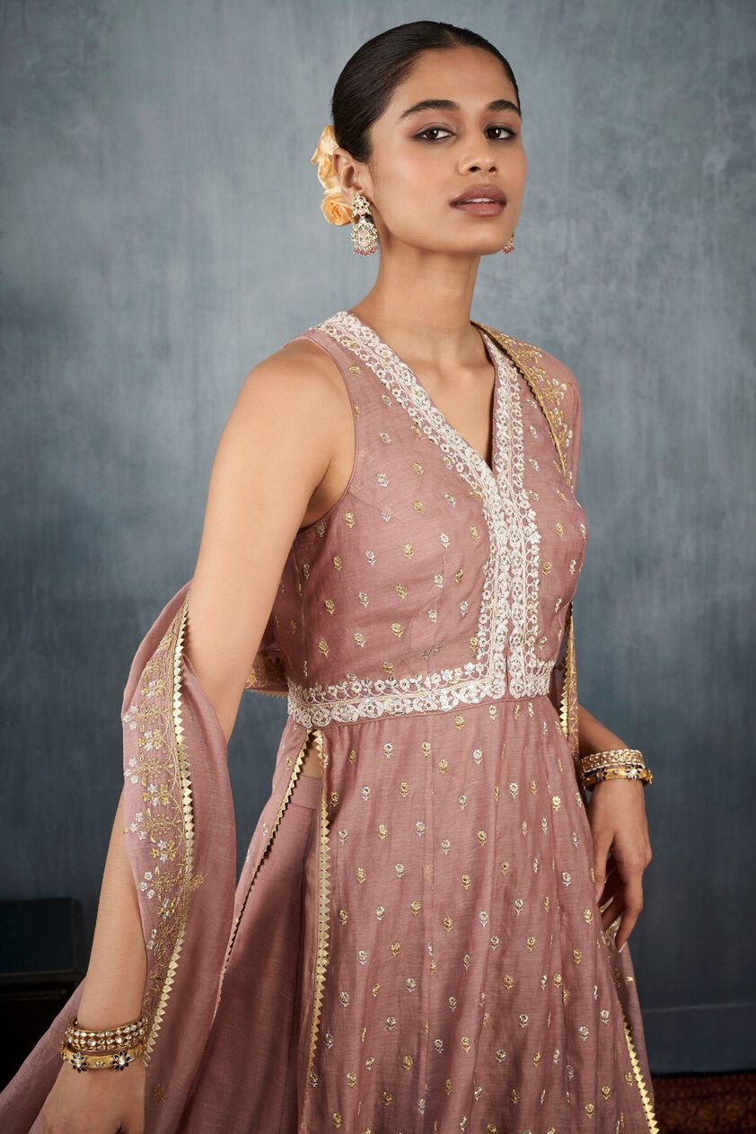 5 - Manini Kurta Set – Old Rose, image 5