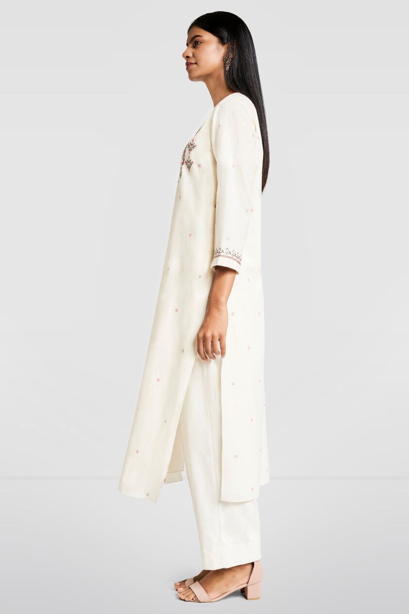 3 - Ivory Jamdani Kurta, image 3