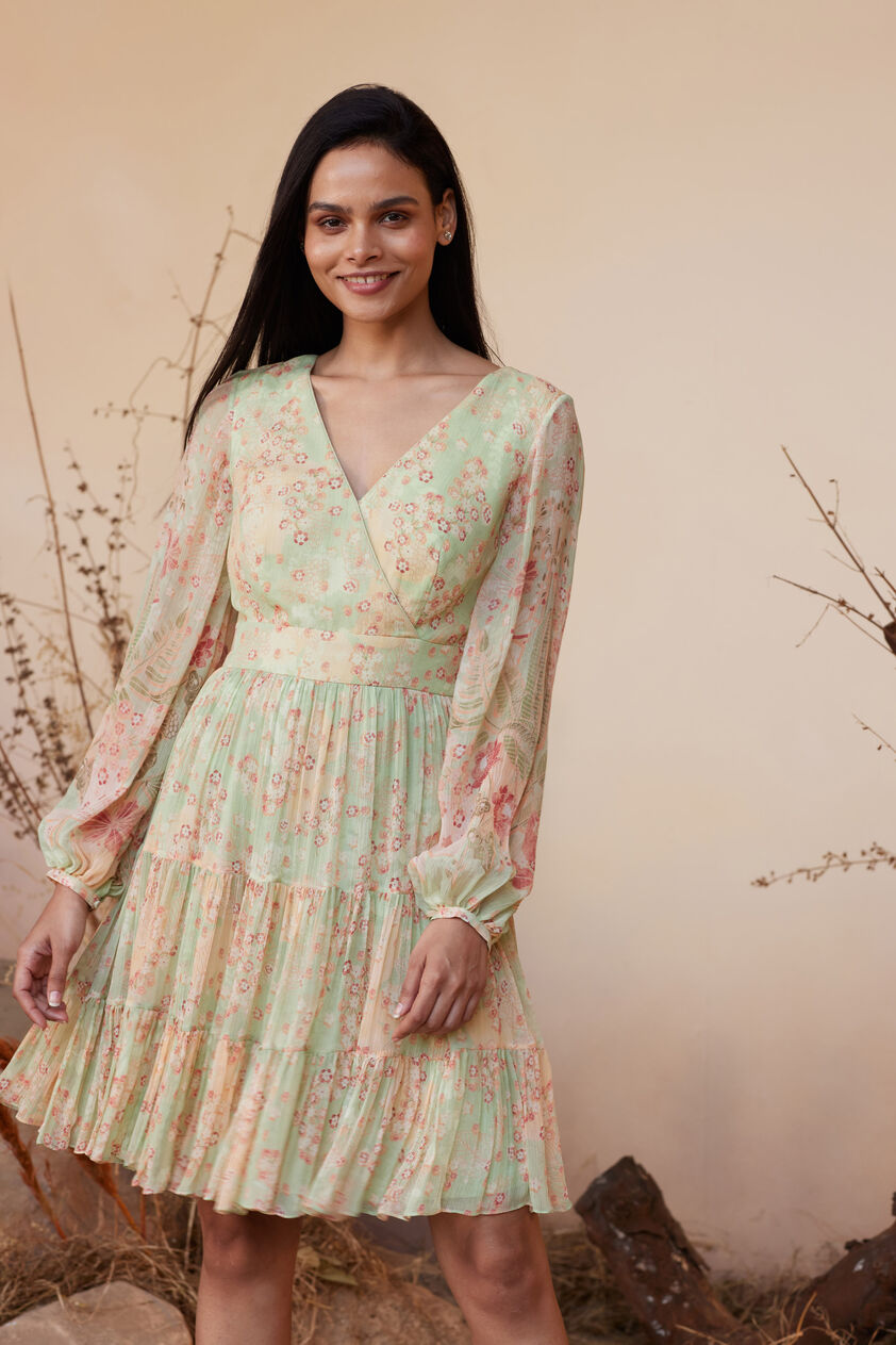 Cerise Dress - Sage, Sage, image 2