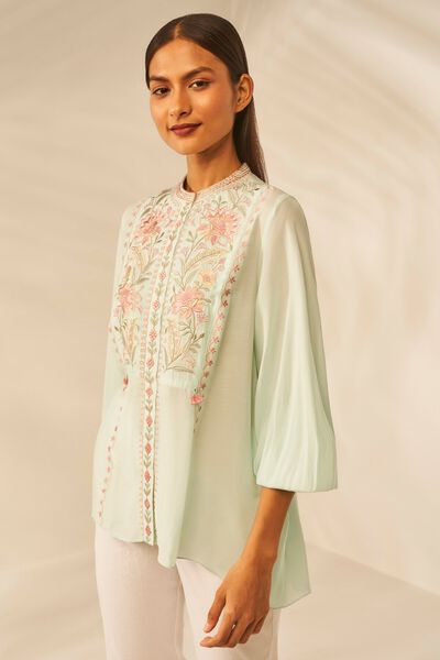 Nuala Top - Ice Blue