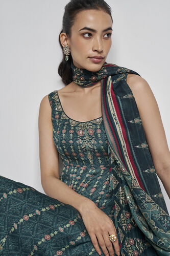 Demilune Anarkali Set - Green, Green, image 6