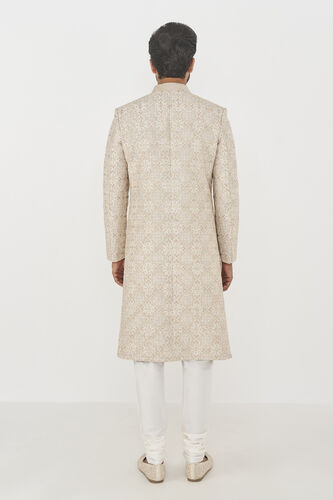 Dheer Sherwani - Off White, Cream, image 3