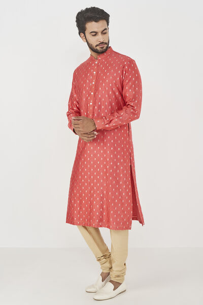 Dyumat Kurta - Coral