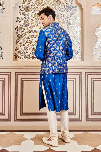 Nirved Nehru Jacket - Navy, Blue, image 3