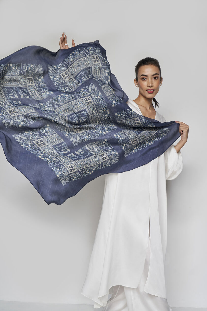 Nokomis Scarf - Blue, Blue, image 1