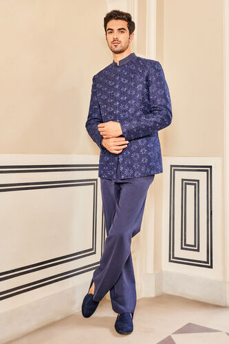 Morad Bandhgala-Navy, Navy, image 1