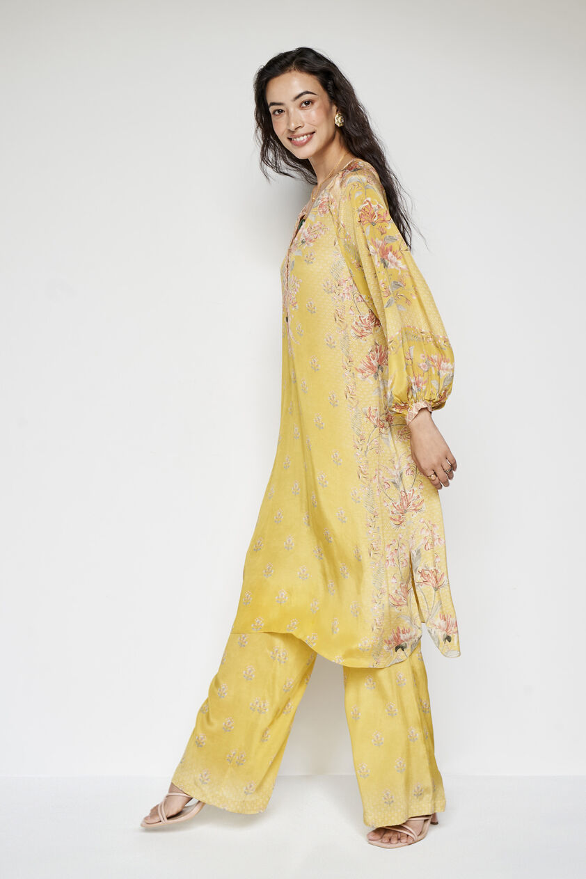 Nisho Kurta Set - Yellow, Yellow, image 3