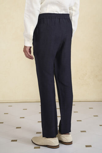 Black Silk Trousers, Black, image 2