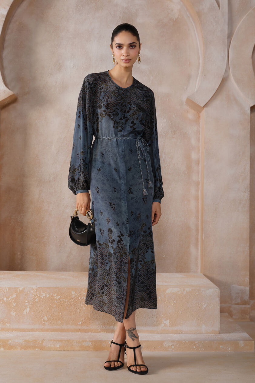 Jazal Dress - Blue, Blue, image 1