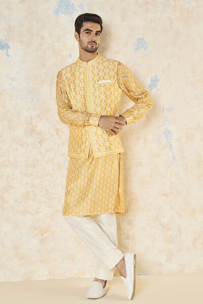 Udyan Nehru Jacket - Mustard