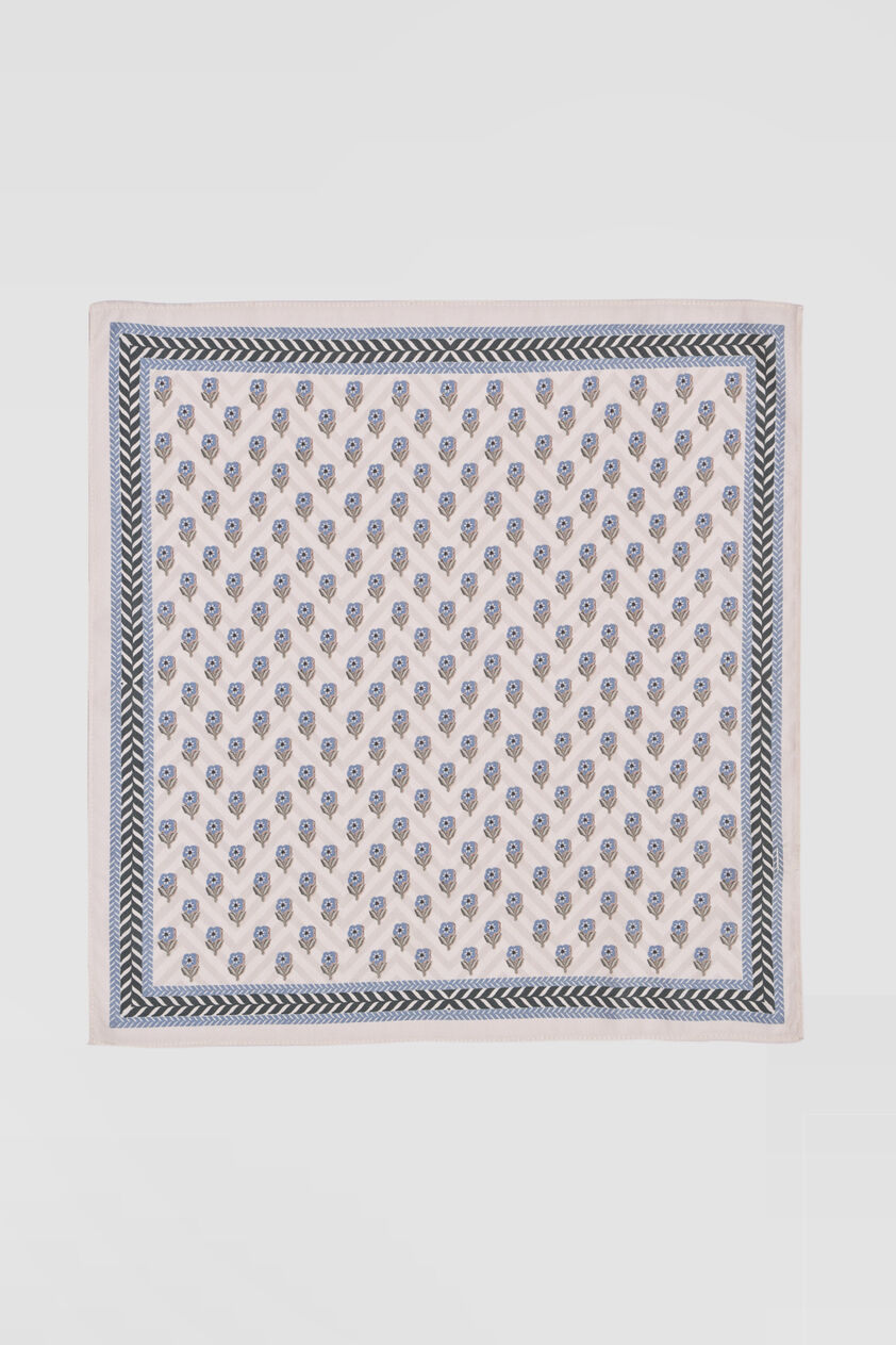 Shray Pocket Square - Ivory, Ivory, image 1