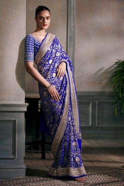 Karuna Saree Set - Blue