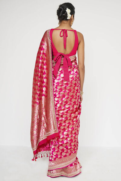 Madhurima Benarasi Saree - Pink