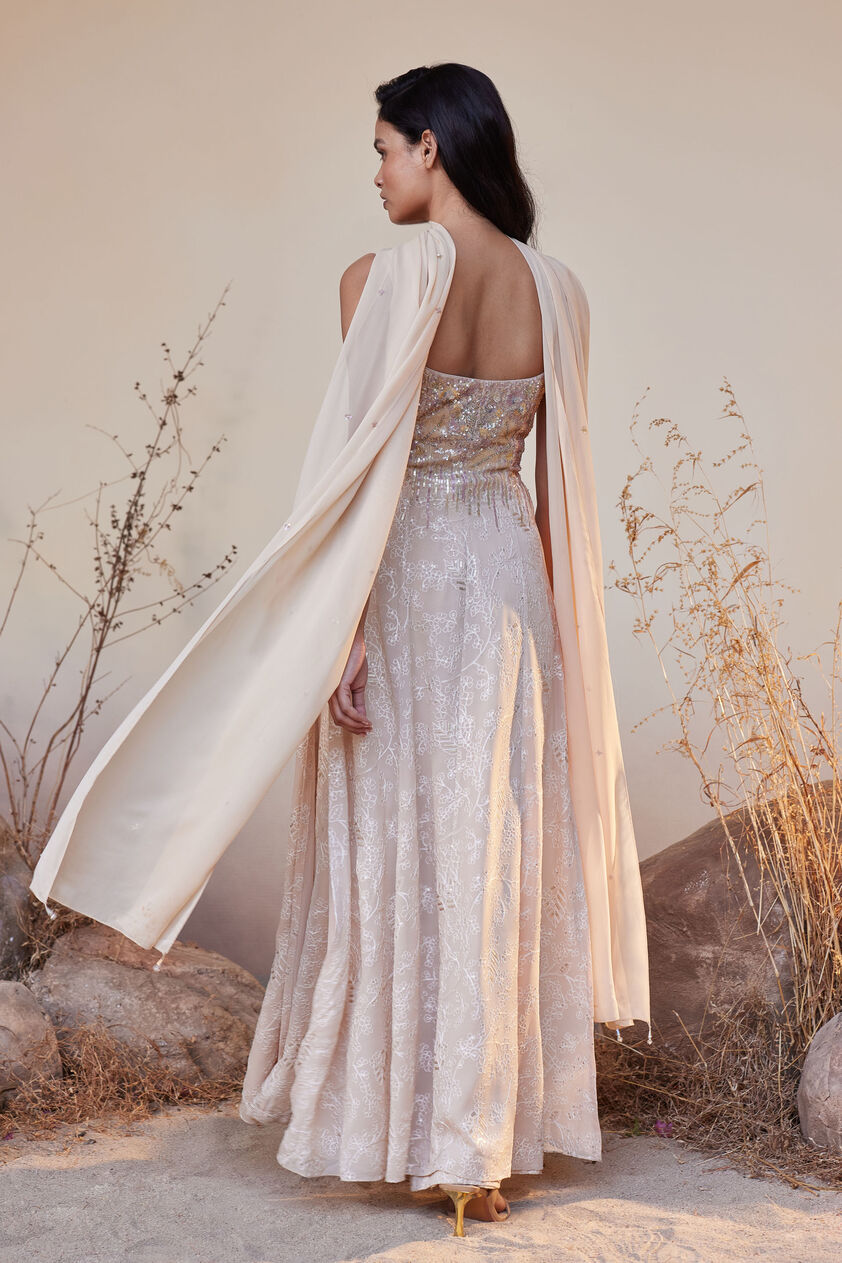 Sahara Tunic Cut Suit Set - Flesh, Flesh, image 4