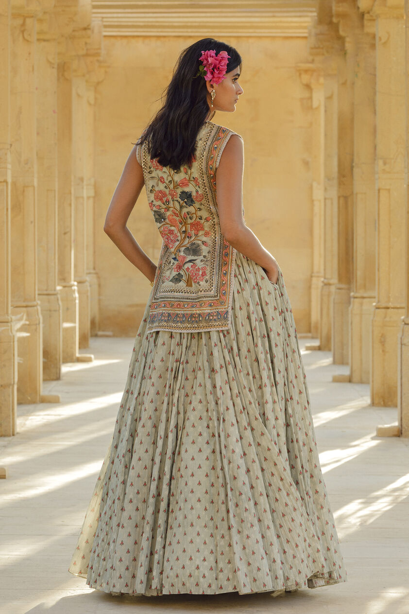Azza Skirt Set - Sage, Sage, image 2