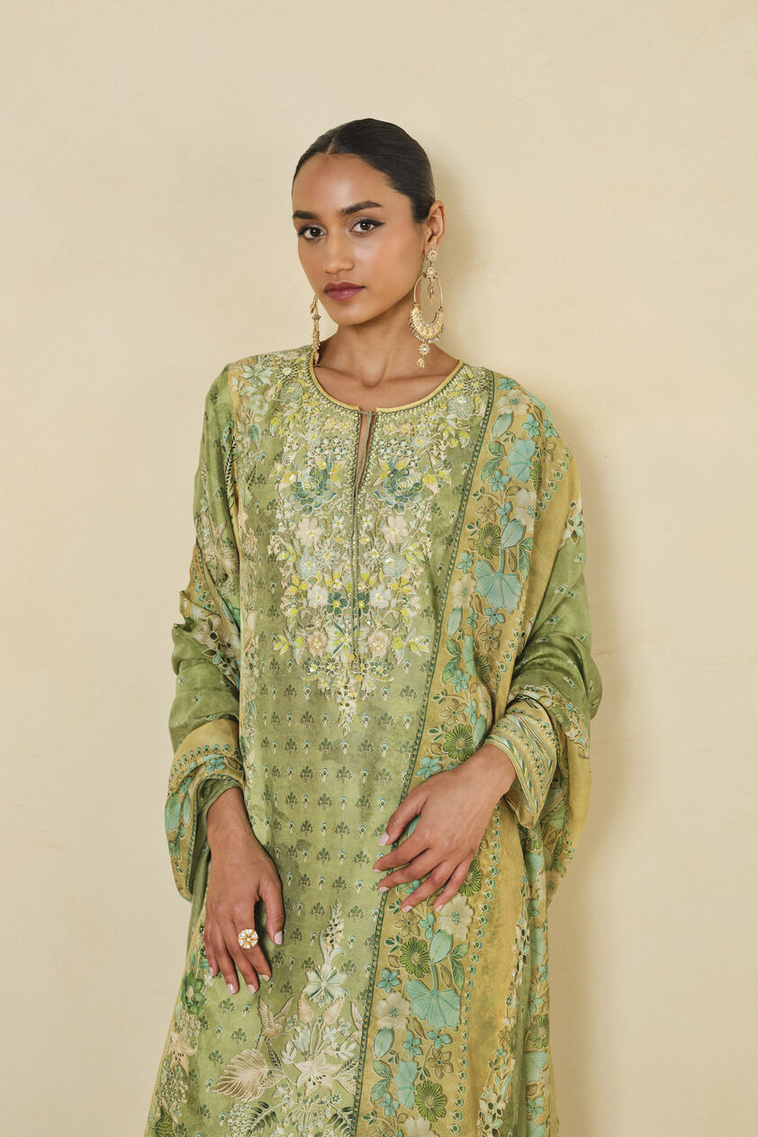 Delmar Printed Suit Set - Lime, Lime, image 5