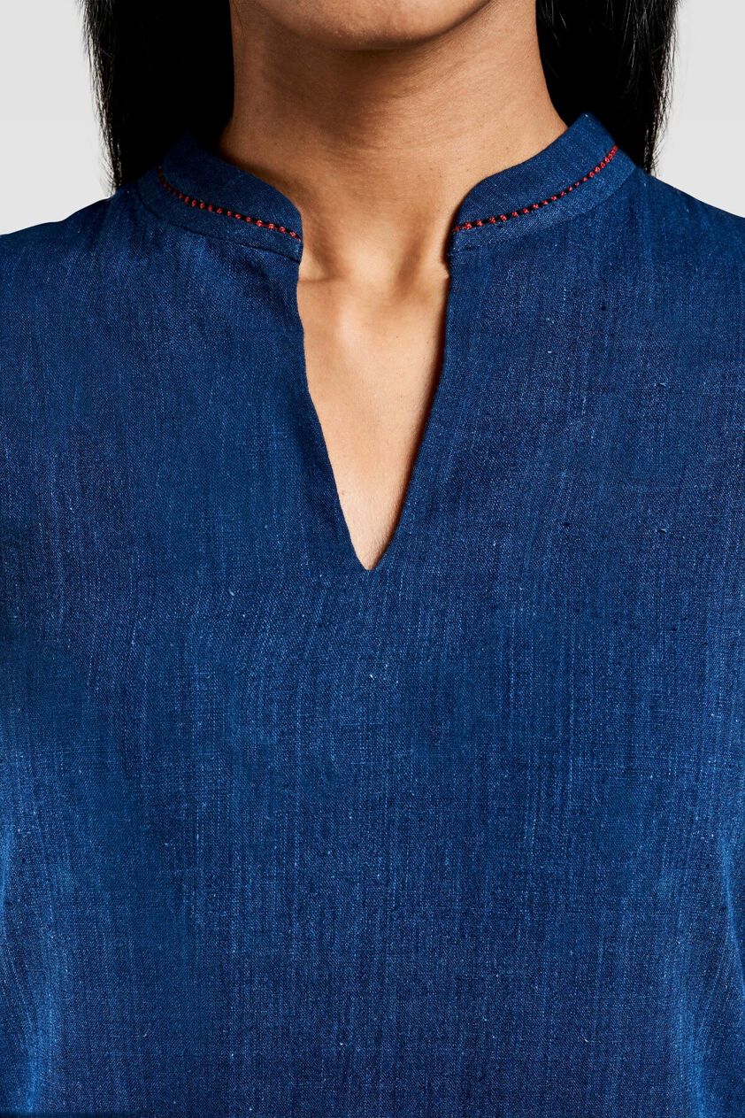 4 - Bonnie Dress in Indigo, image 4