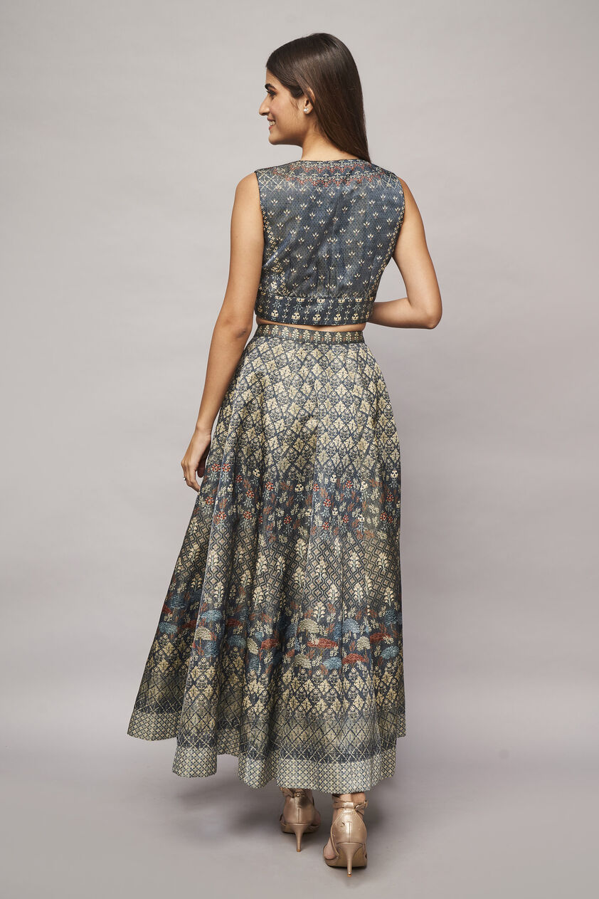 Amal Skirt Set - Grey, Grey, image 3