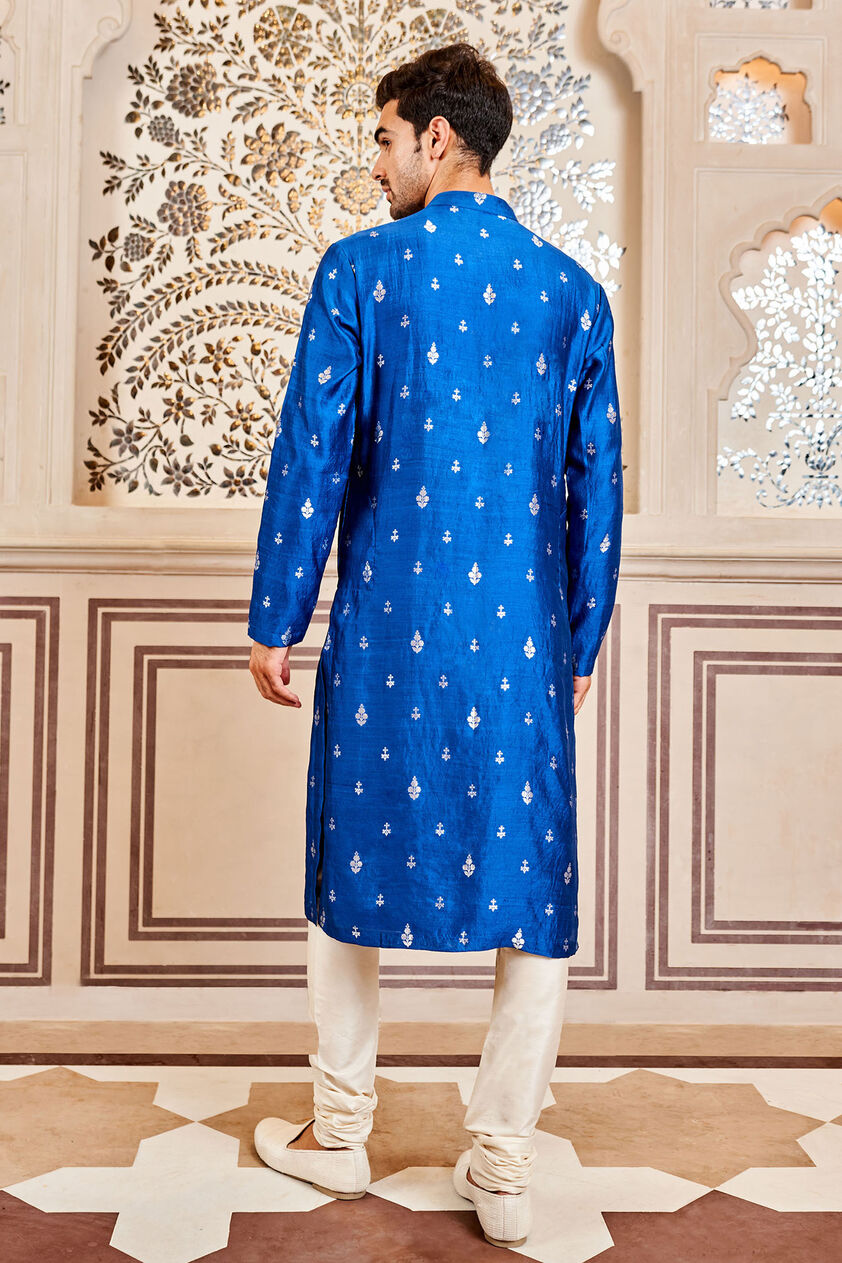 Nirved Nehru Jacket - Navy, Blue, image 6