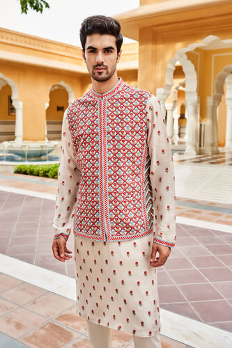 Syed Nehru Jacket - Ivory, Ivory, image 4