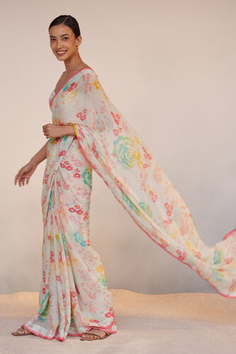 Lolana Saree Set - White, White, image 2