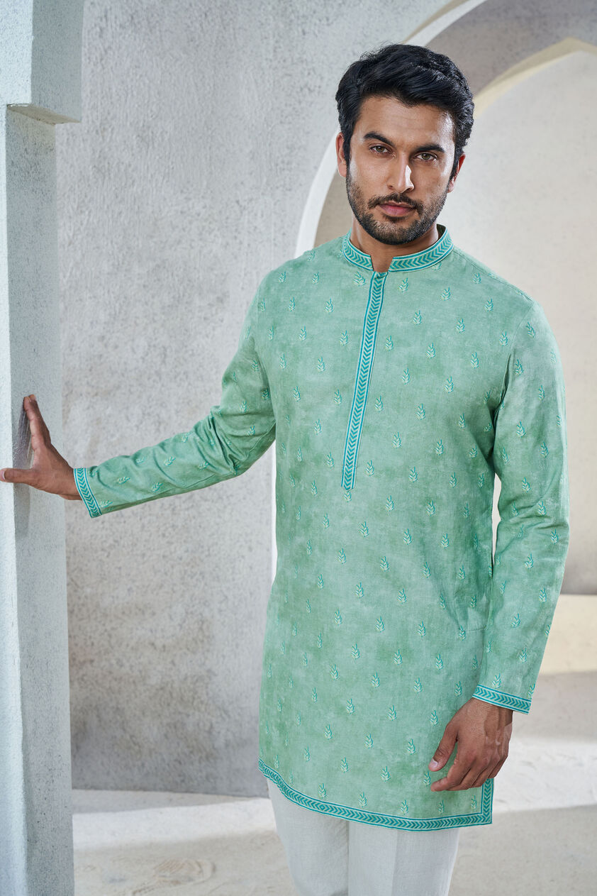Viyaan Kurta - Sage Green, Sage Green, image 4