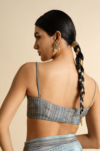 Siham Saree - Powder Blue, Powder Blue, image 6