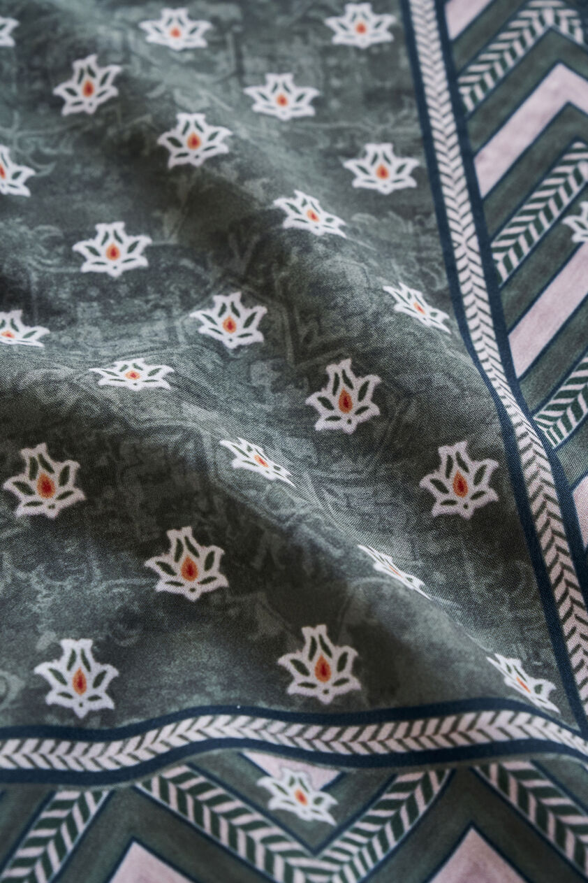Umang Pocket Square - Emerald Green, Emerald Green, image 2
