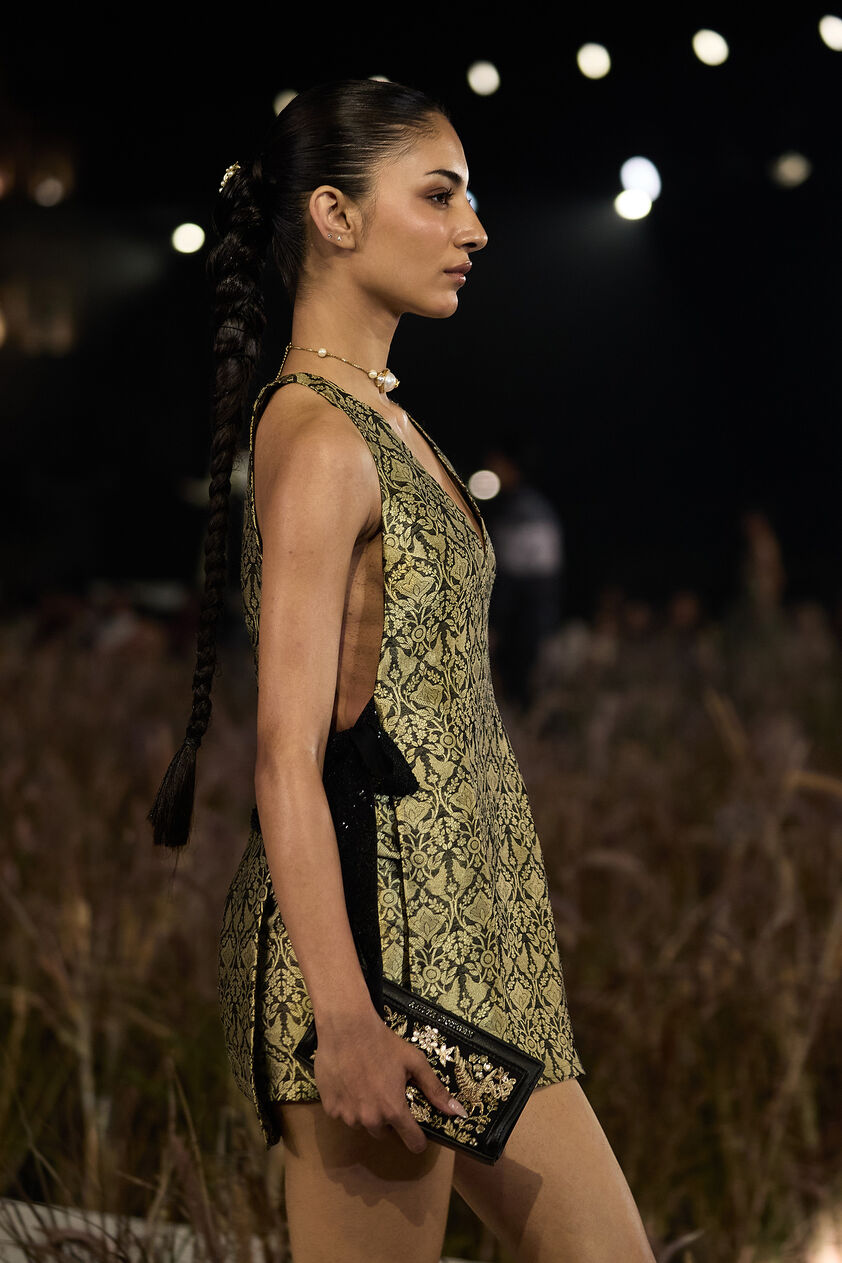 Arsema Woven Benarasi Co-ord - Black, Black, image 4