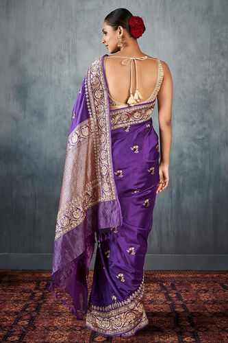 3 - Naitee Saree Set – Purple, image 3
