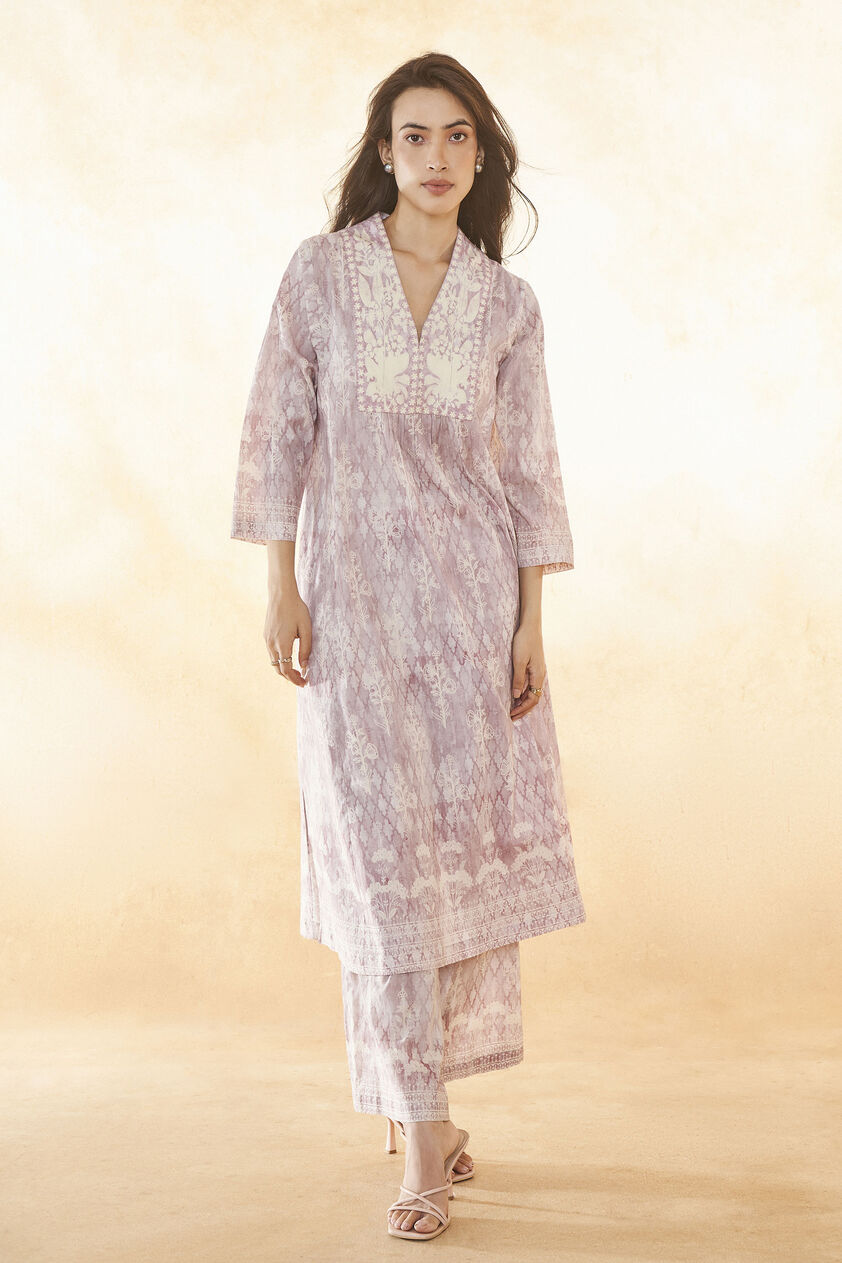 Estaa Kurta Set - Lilac, Lilac, image 1