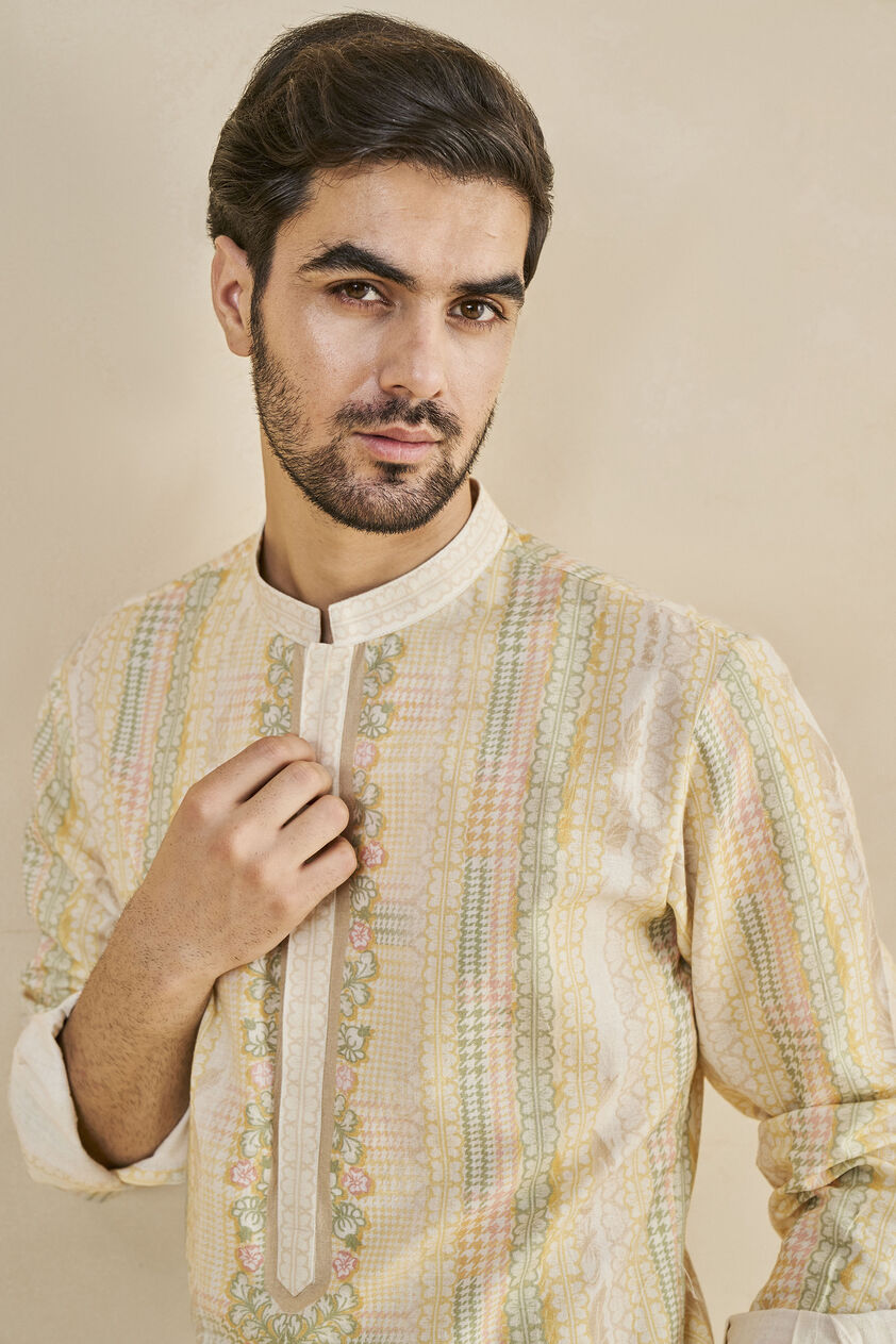 Prasit Kurta - Mustard, Mustard, image 6
