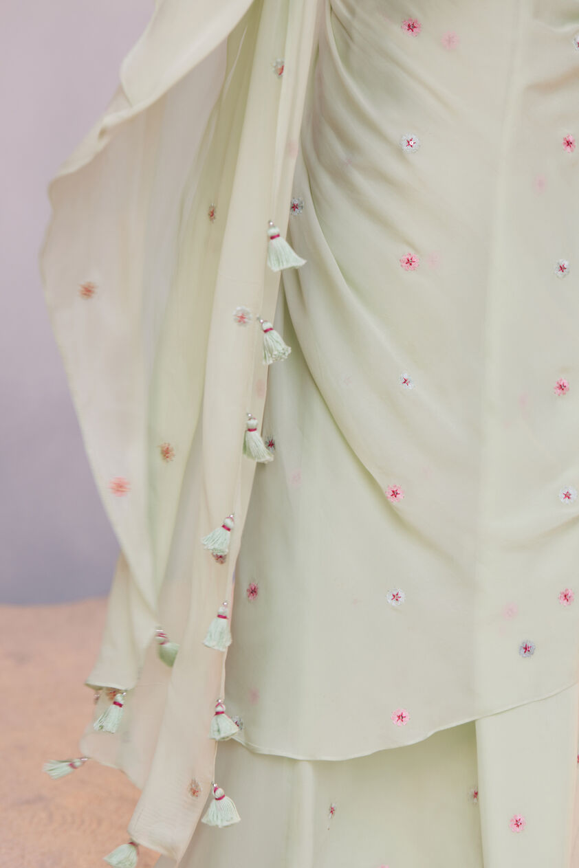 Asterope Saree - Pista, Pista, image 7