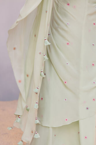 Asterope Saree - Pista, Pista, image 7