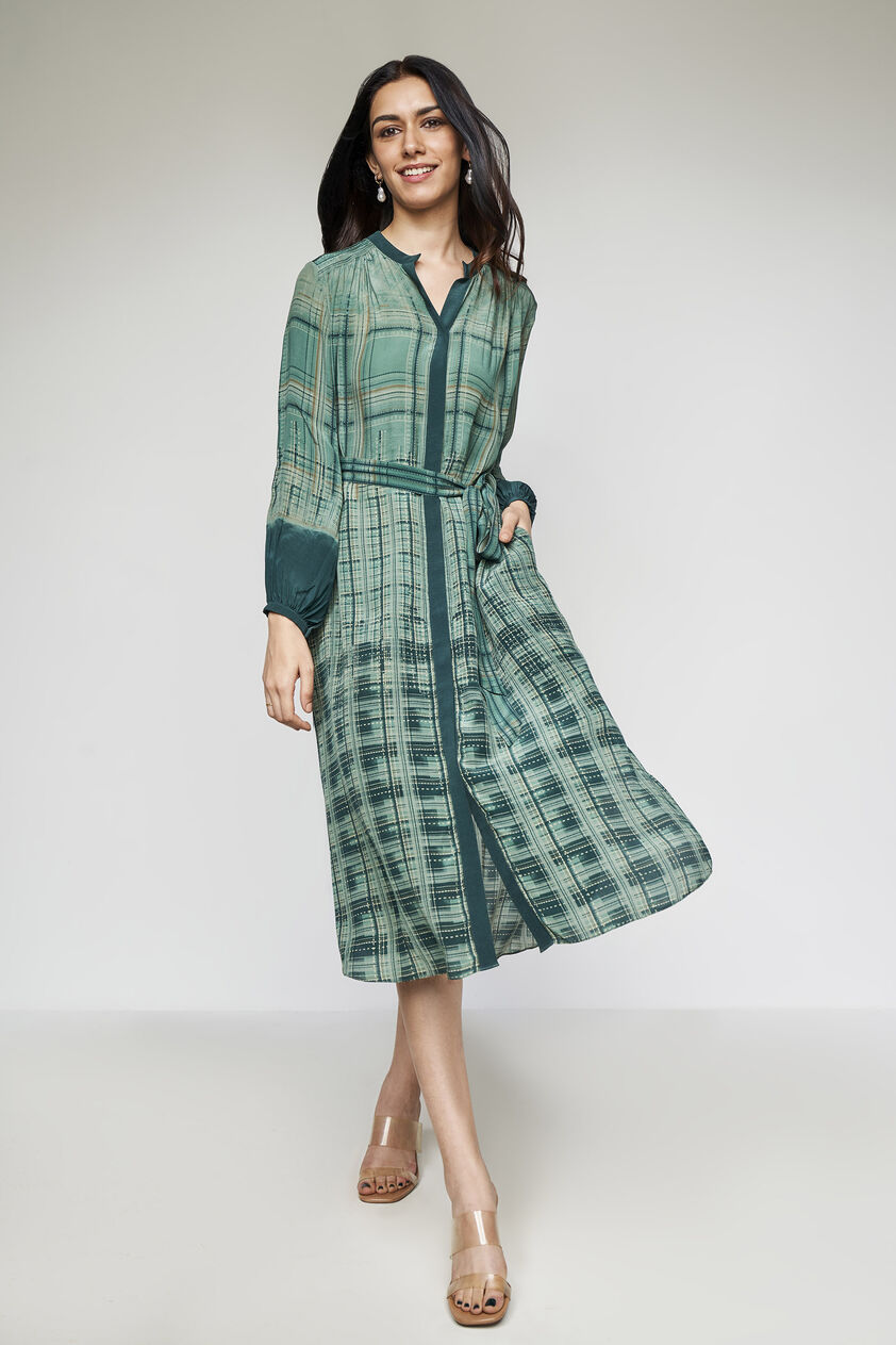 Lara Dress - Green, Green, image 1