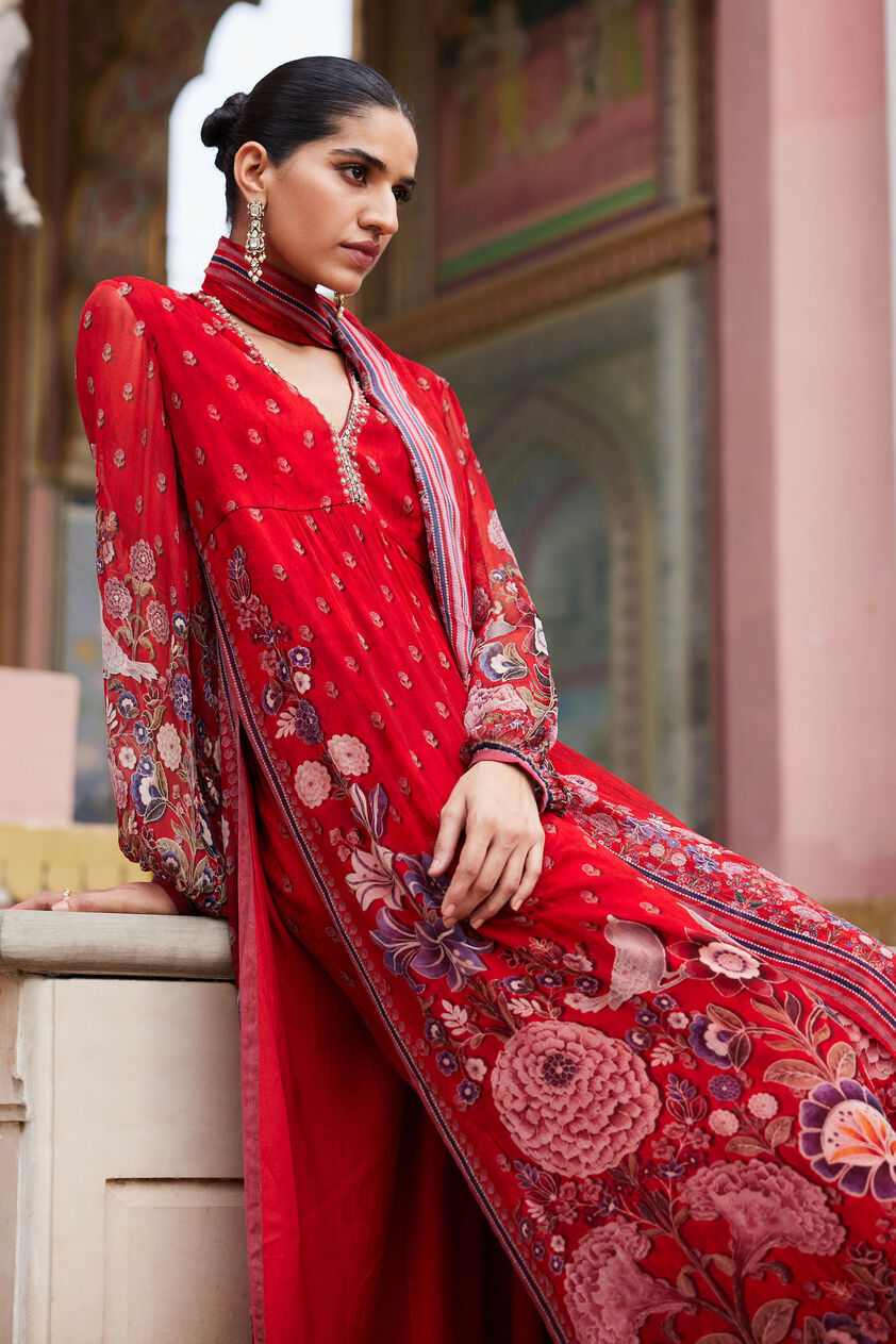 Mehroz Suit Set - Red, Red, image 5