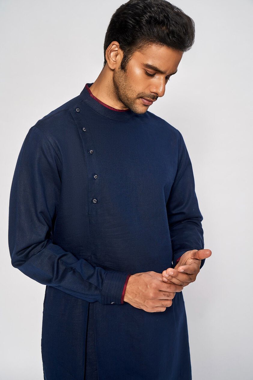 6 - Edhas Kurta – Navy Blue, image 6