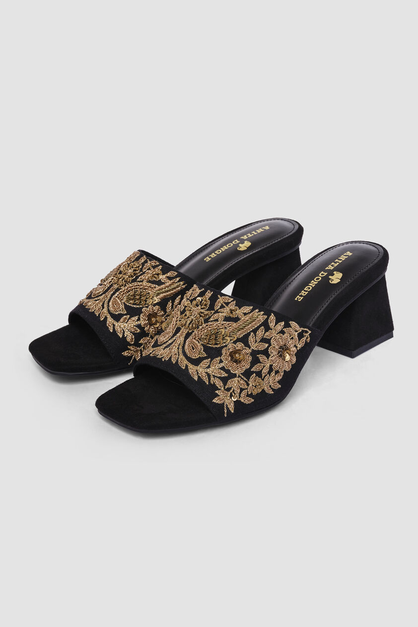 Kabini Hand-embroidered Heels - Black, Black, image 2