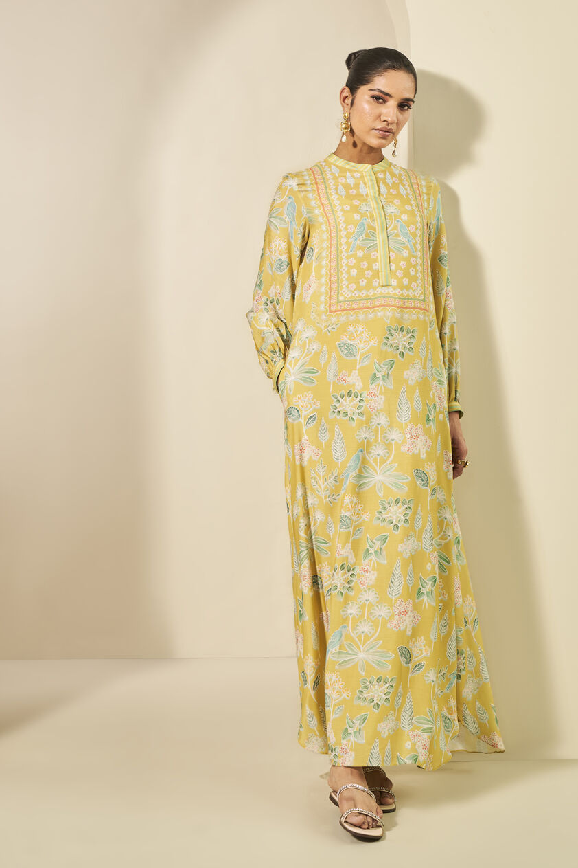 Wynstan Kaftan - Yellow, Yellow, image 3