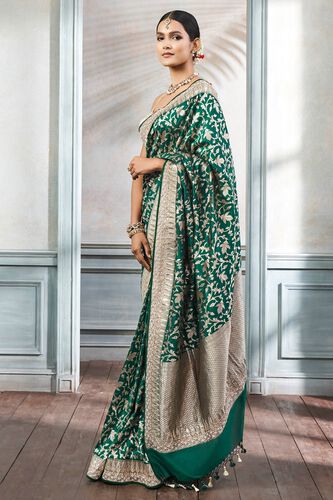 2 - Pankaja Saree Set – Green, image 2