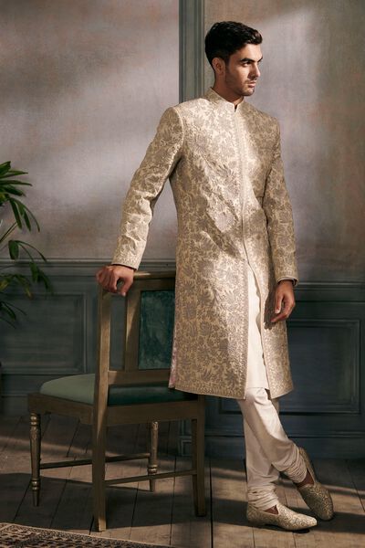 Chayank Sherwani - Beige